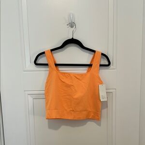 Orange Cropped Tank Top